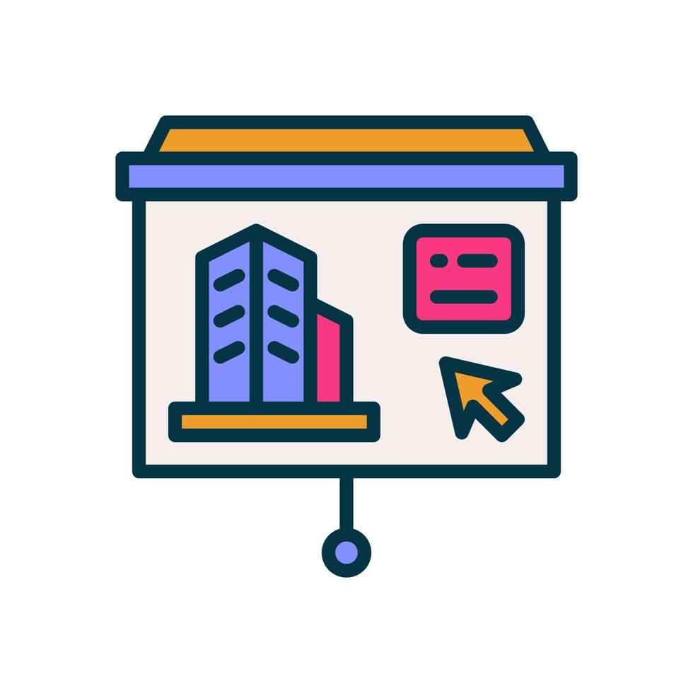 presentation icon for your website, mobile, presentation, and logo design. vector