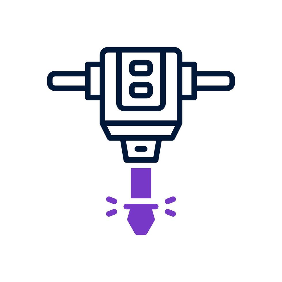 jack hammer icon for your website, mobile, presentation, and logo design. vector