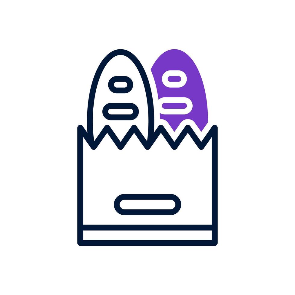 paper bag icon for your website, mobile, presentation, and logo design. vector