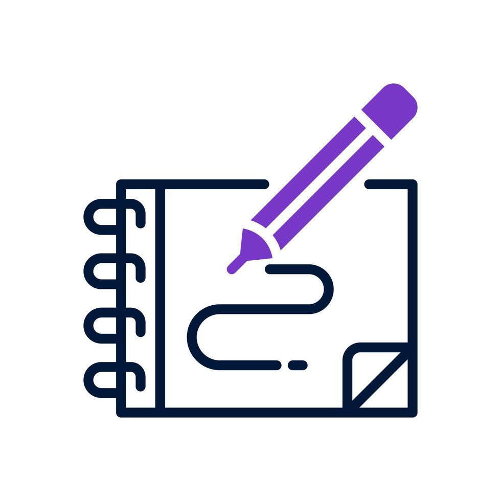 sketchbook icon for your website, mobile, presentation, and logo design. vector