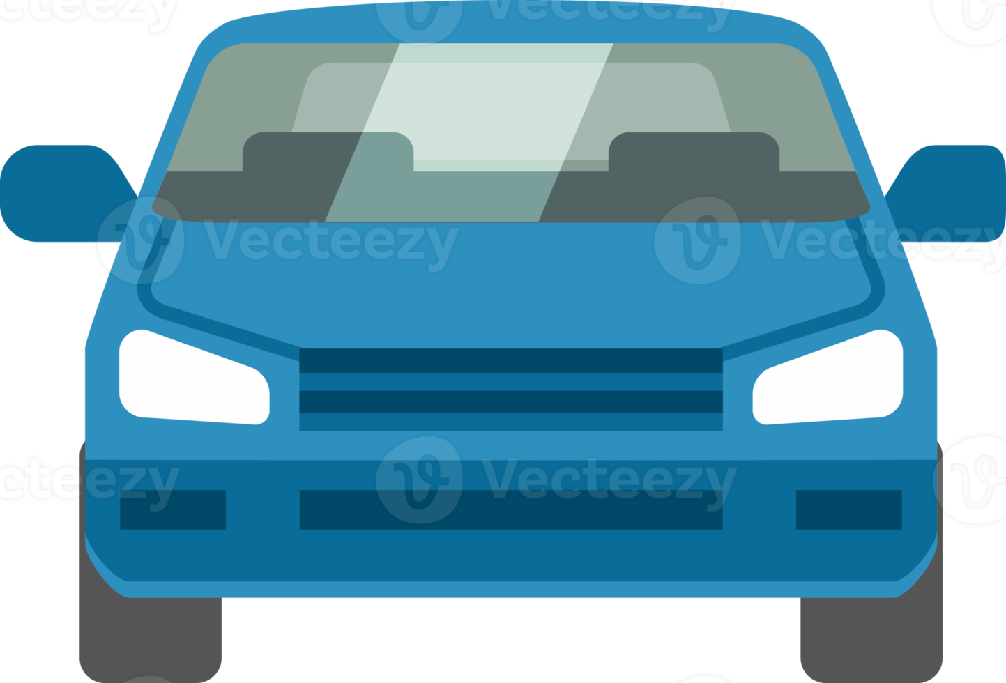 Car flat color icon png