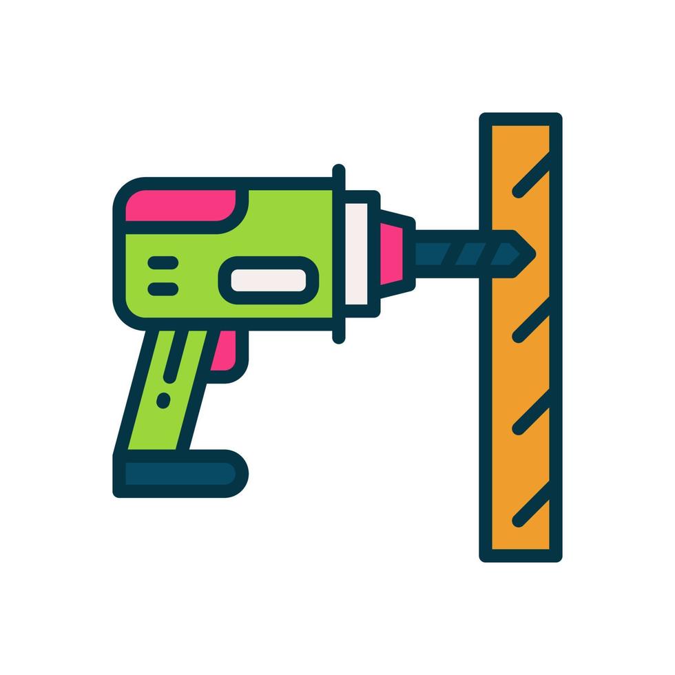 drill icon for your website, mobile, presentation, and logo design. vector