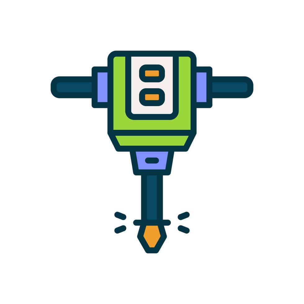 jack hammer icon for your website, mobile, presentation, and logo design. vector