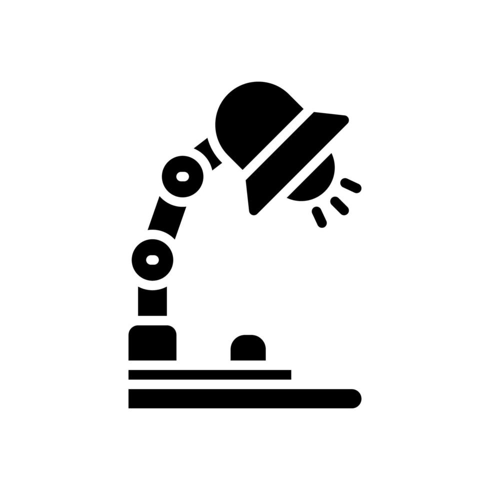 icono de lámpara de escritorio para su sitio web, móvil, presentación y diseño de logotipo. vector