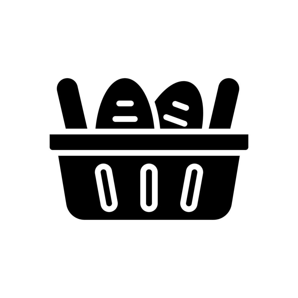 icono de cesta de la compra para su sitio web, móvil, presentación y diseño de logotipo. vector