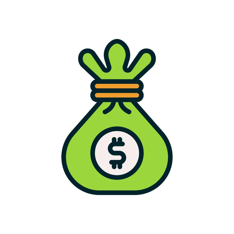 money bag icon for your website, mobile, presentation, and logo design. vector