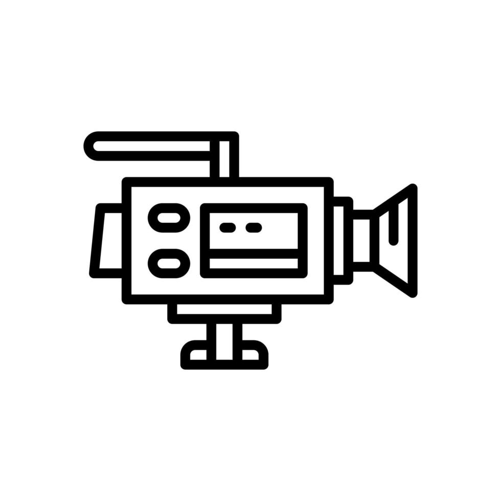 icono de cámara de video para su sitio web, móvil, presentación y diseño de logotipo. vector