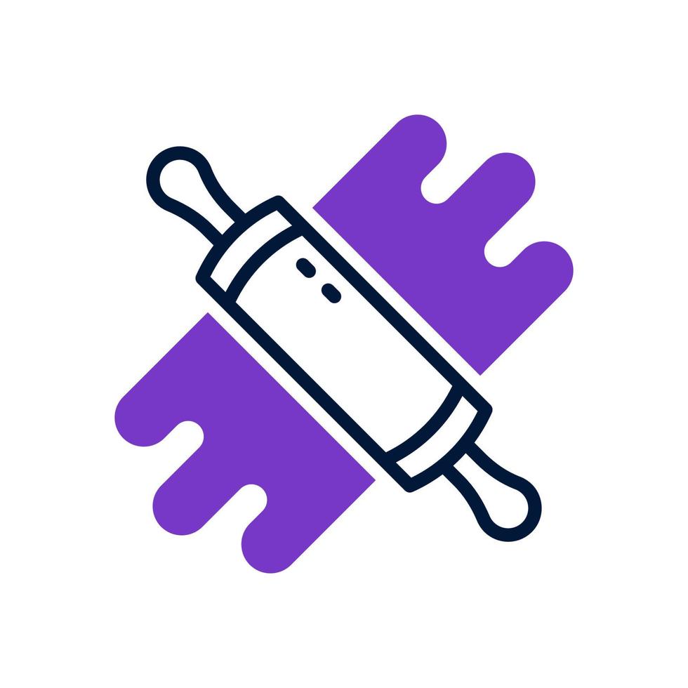 rolling pin icon for your website, mobile, presentation, and logo design. vector