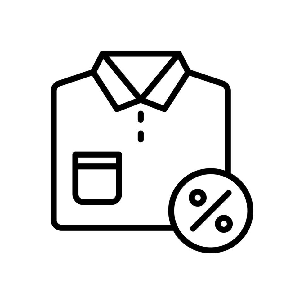 icono de camiseta para su sitio web, móvil, presentación y diseño de logotipo. vector