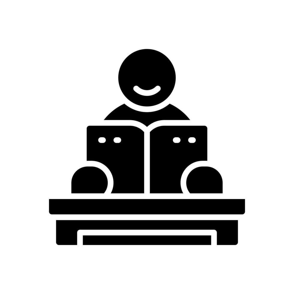 reading icon for your website, mobile, presentation, and logo design. vector