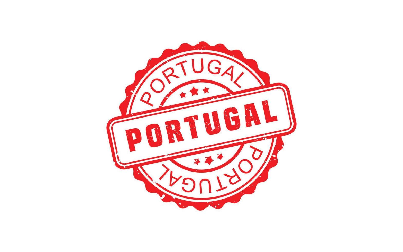 PORTUGAL stamp rubber with grunge style on white background vector