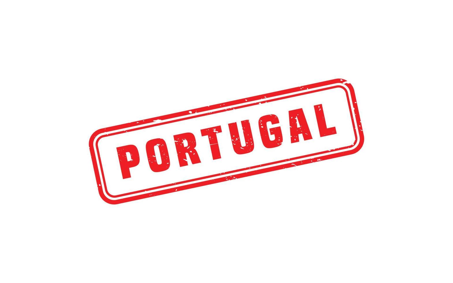 PORTUGAL stamp rubber with grunge style on white background vector