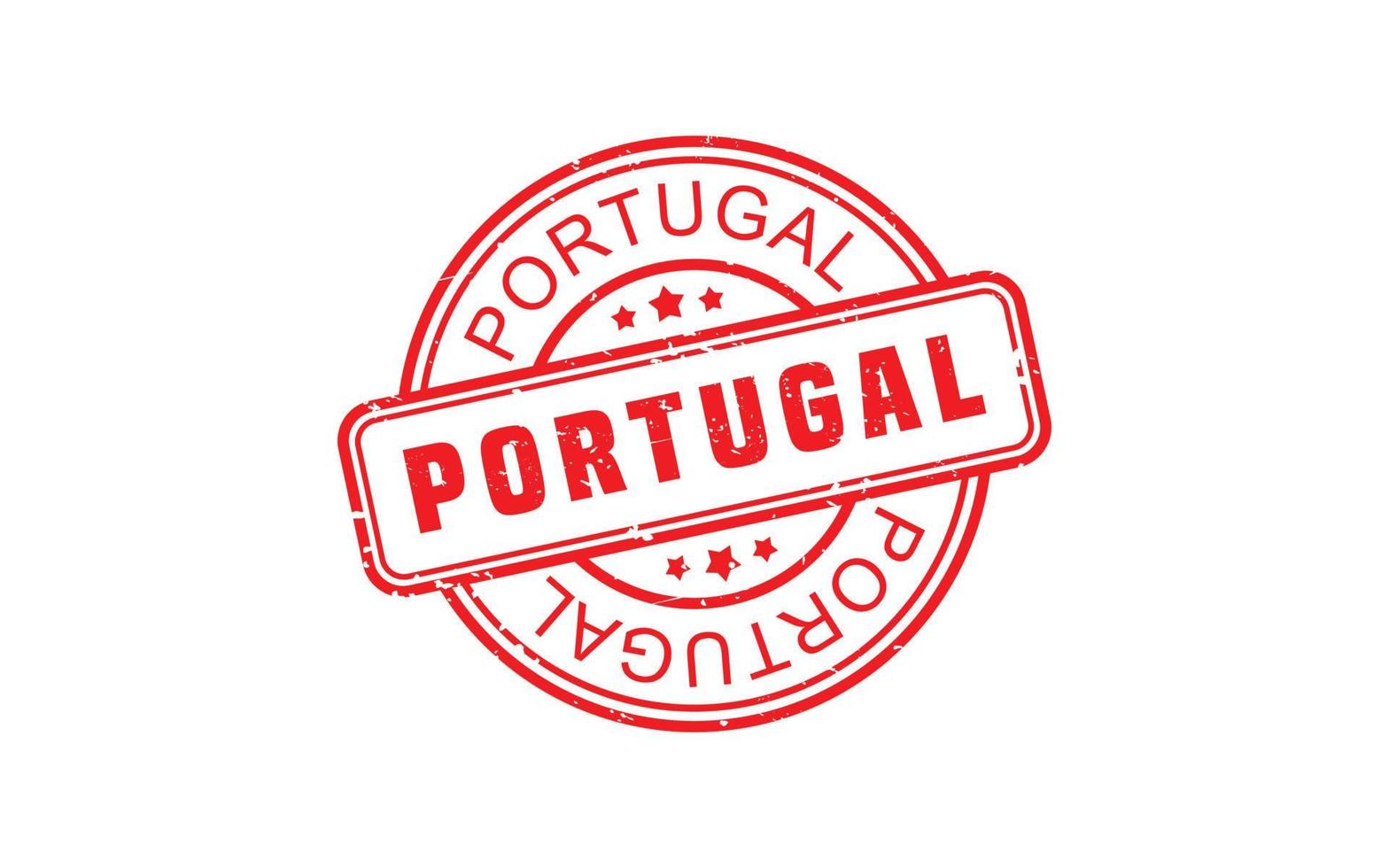 caucho de sello de portugal con estilo grunge sobre fondo blanco vector