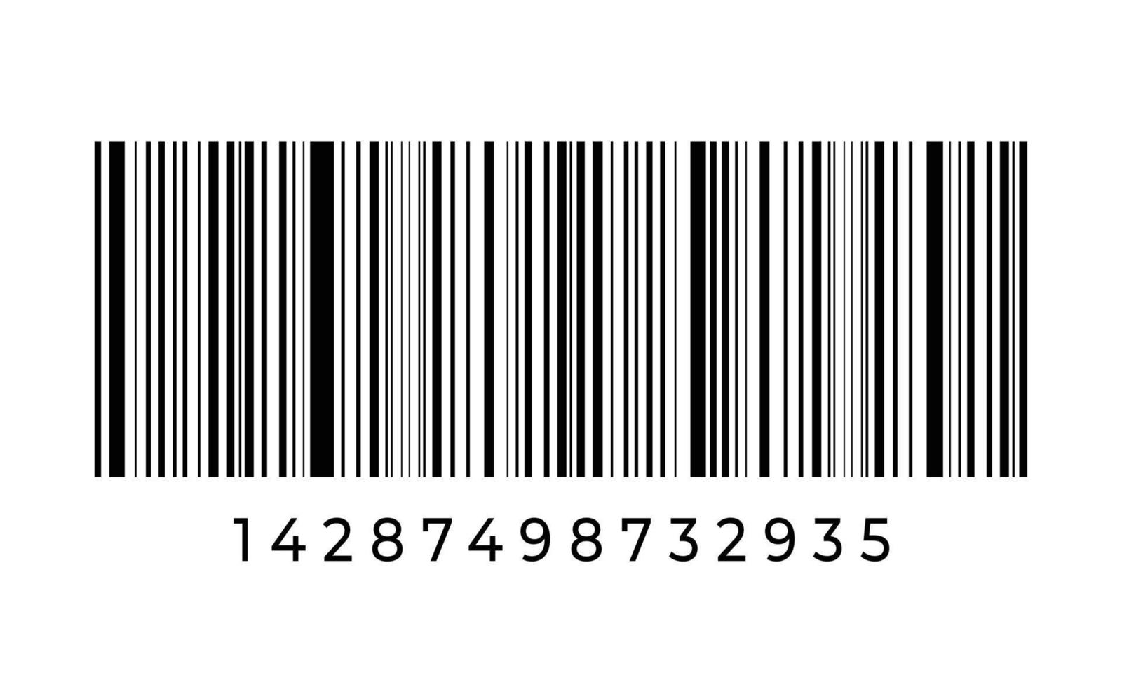 Barcode on white background. Vector illustration