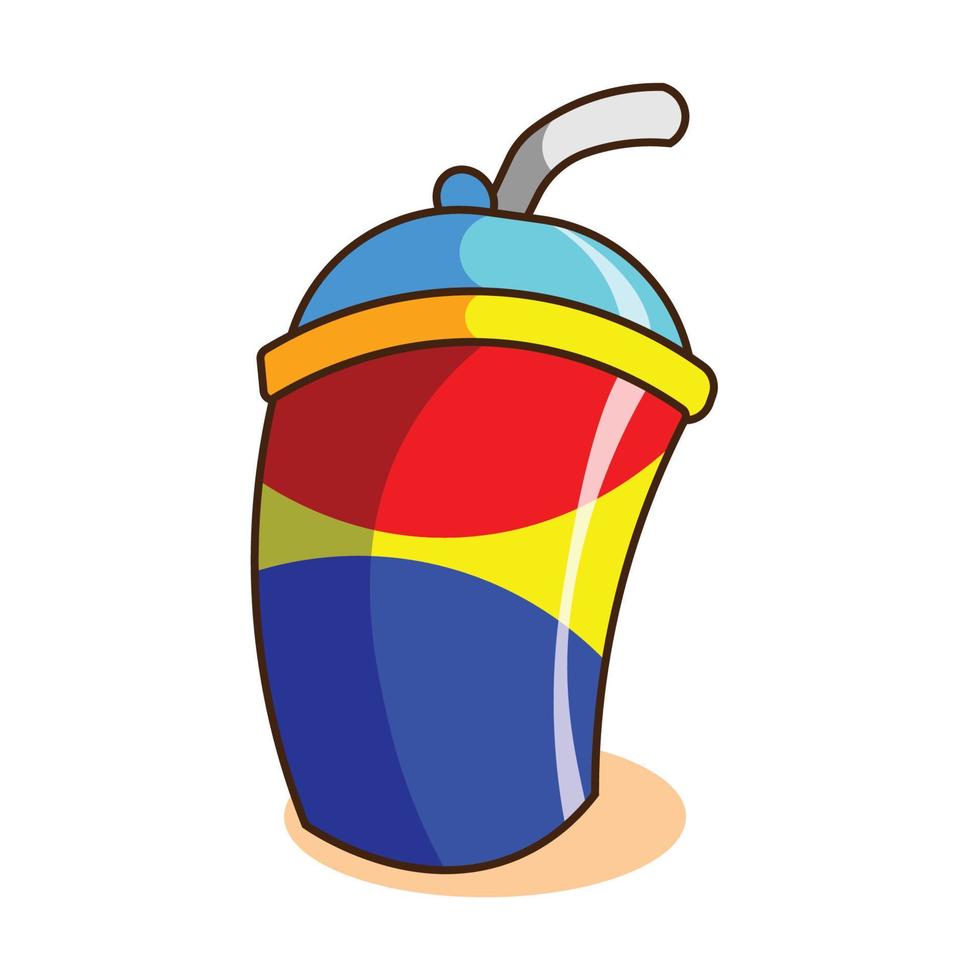 cartoon drink cola vector