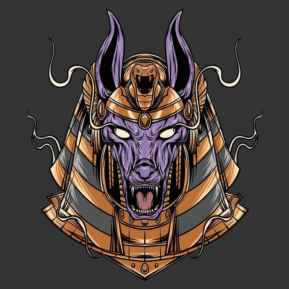 Egyptian Anubis Vector and Illustration