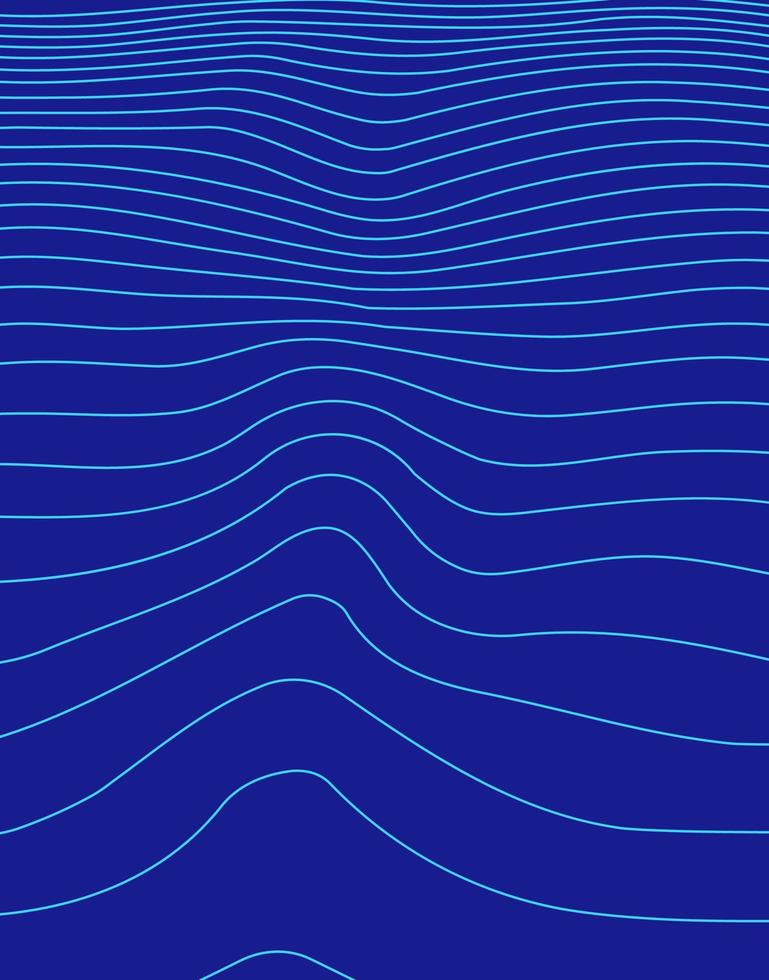Abstract wave lines vector