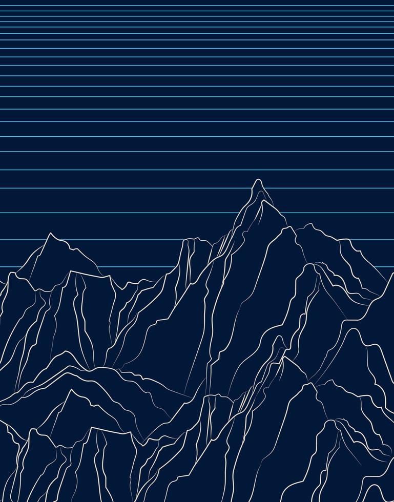 Abstract wave lines vector