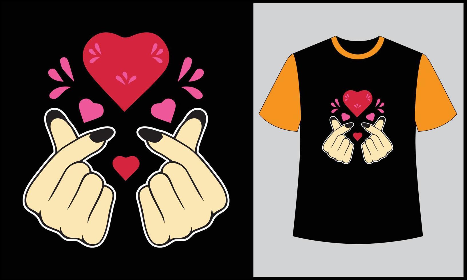 feliz día de san valentín ilustración vector camiseta diseño 1