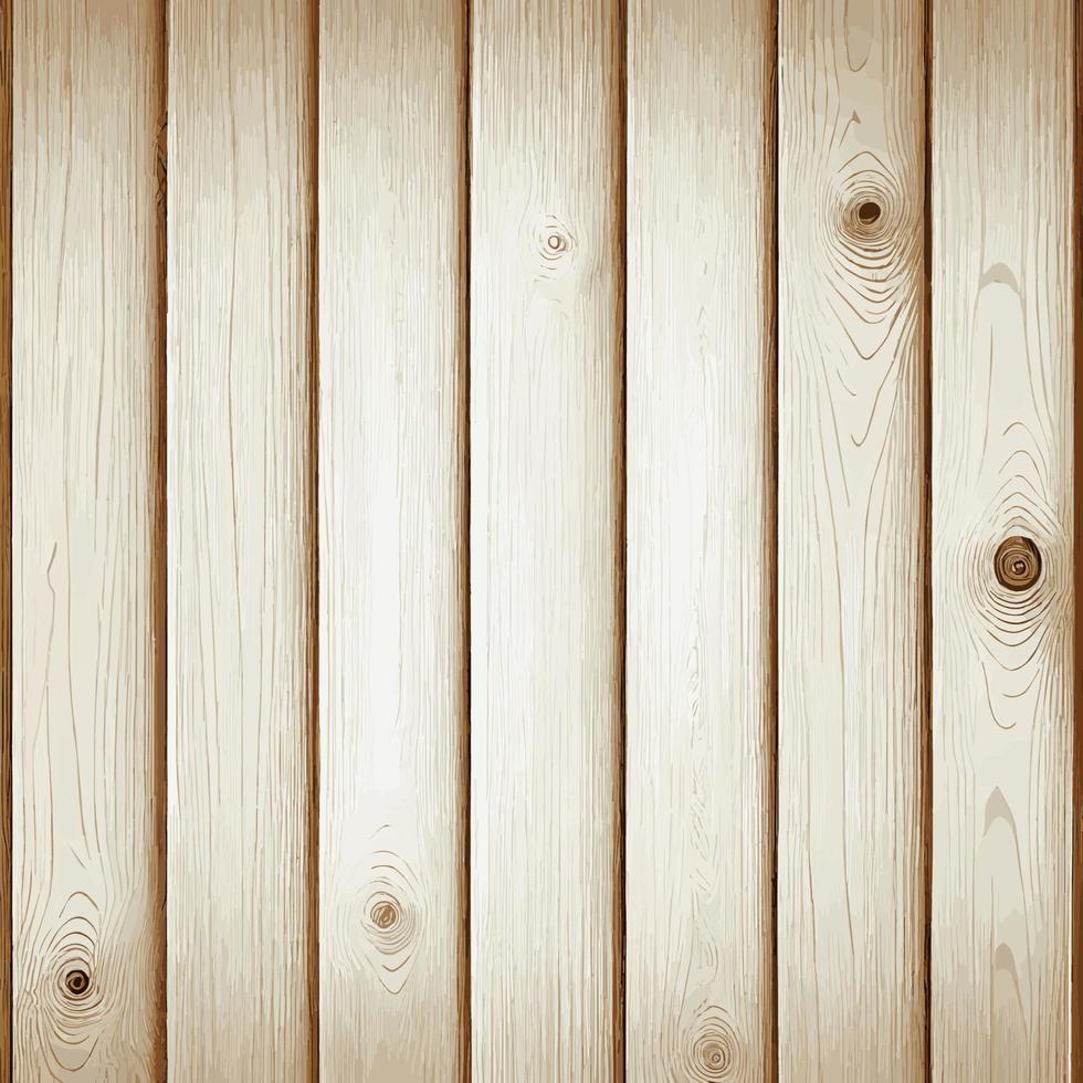 Light wood texture with knots, plank background - Vector