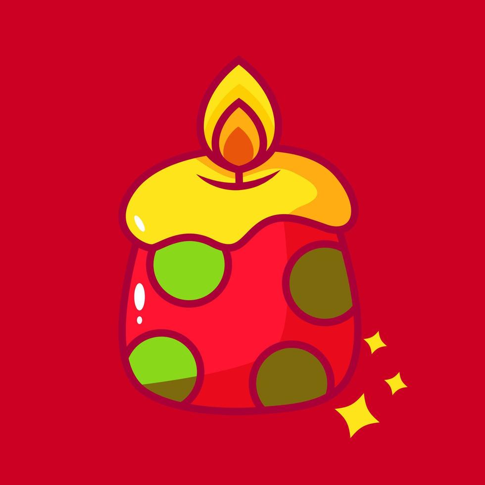 3D Rendering christmas decoration vector