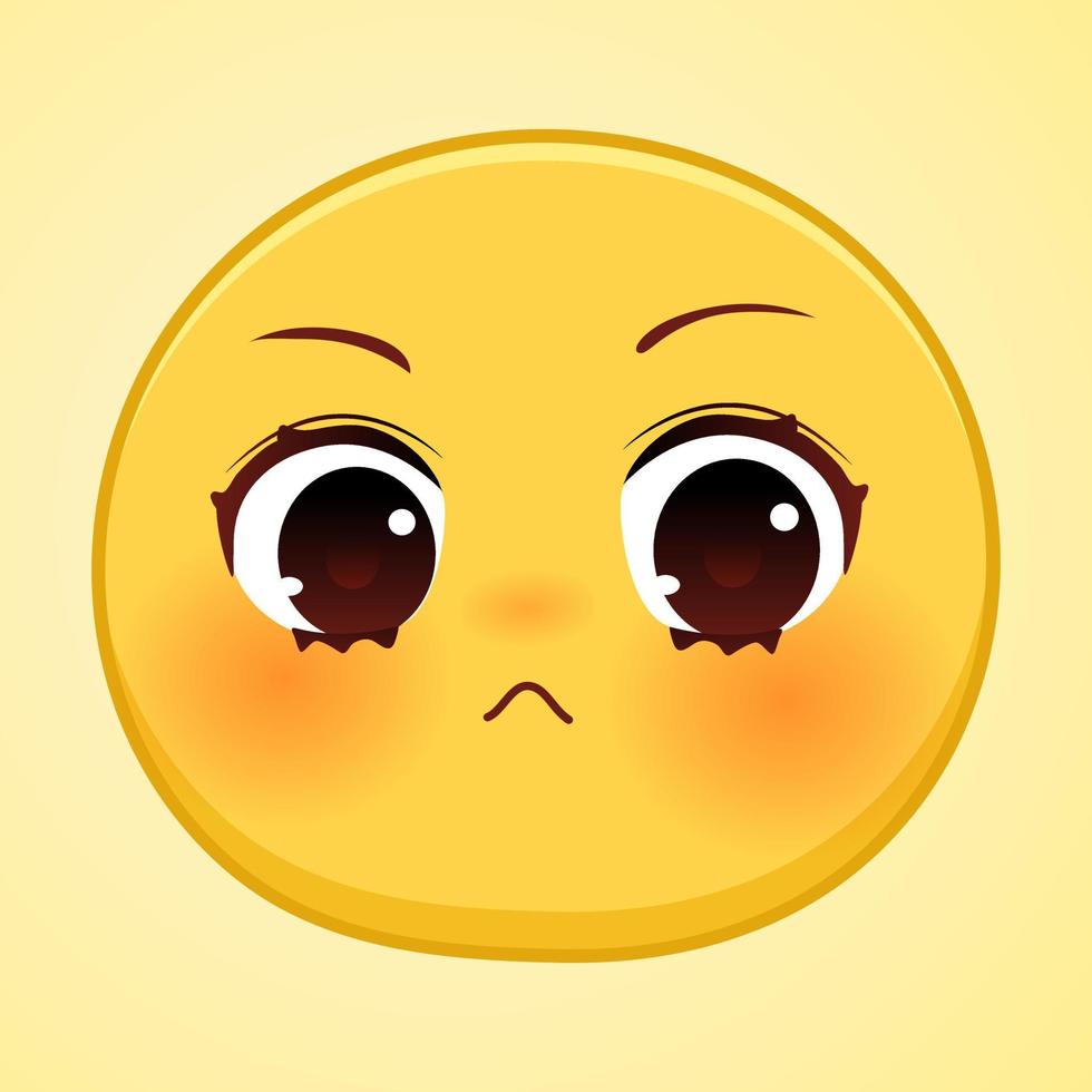 expression of emotion concept set. cartoon illustration emotion face of human vector