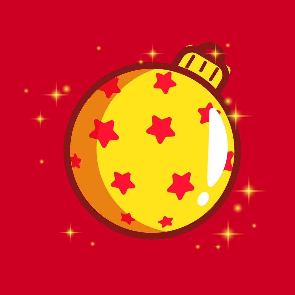3D Rendering christmas decoration vector