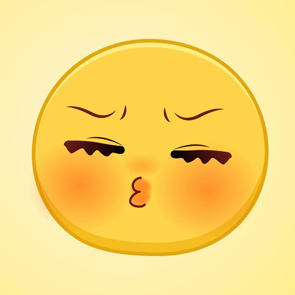 expression of emotion concept set. cartoon illustration emotion face of human vector