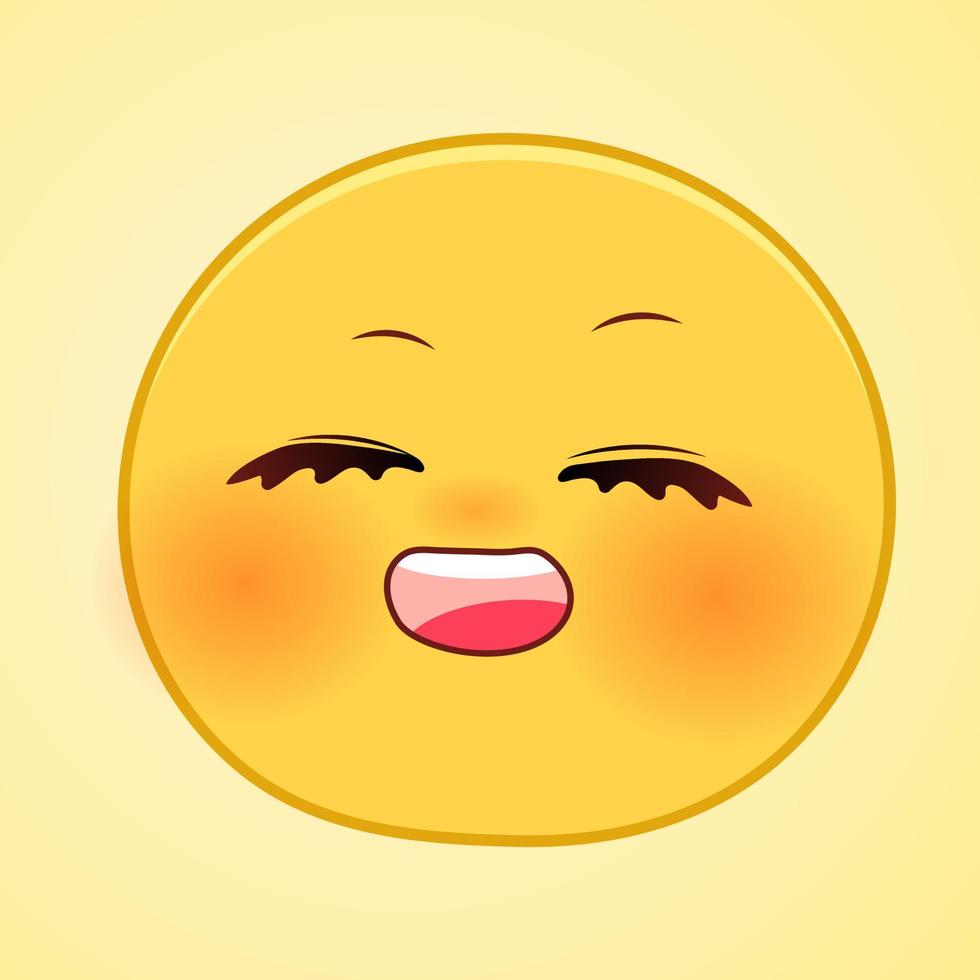 expression of emotion concept set. cartoon illustration emotion face of human vector