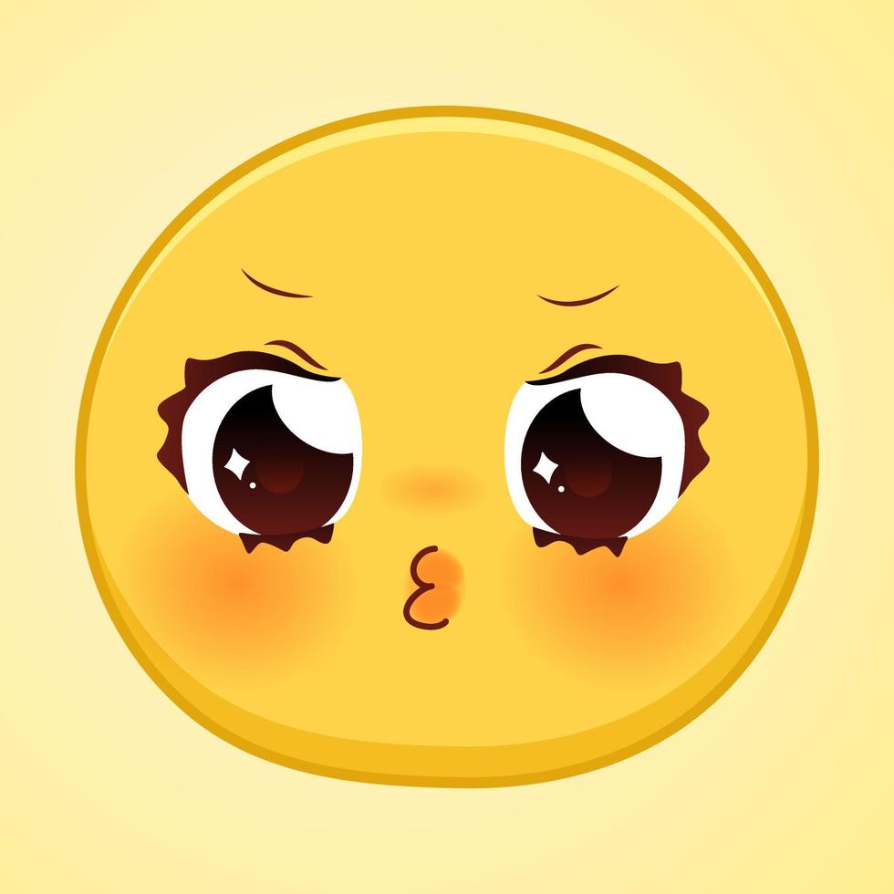 expression of emotion concept set. cartoon illustration emotion face of human vector