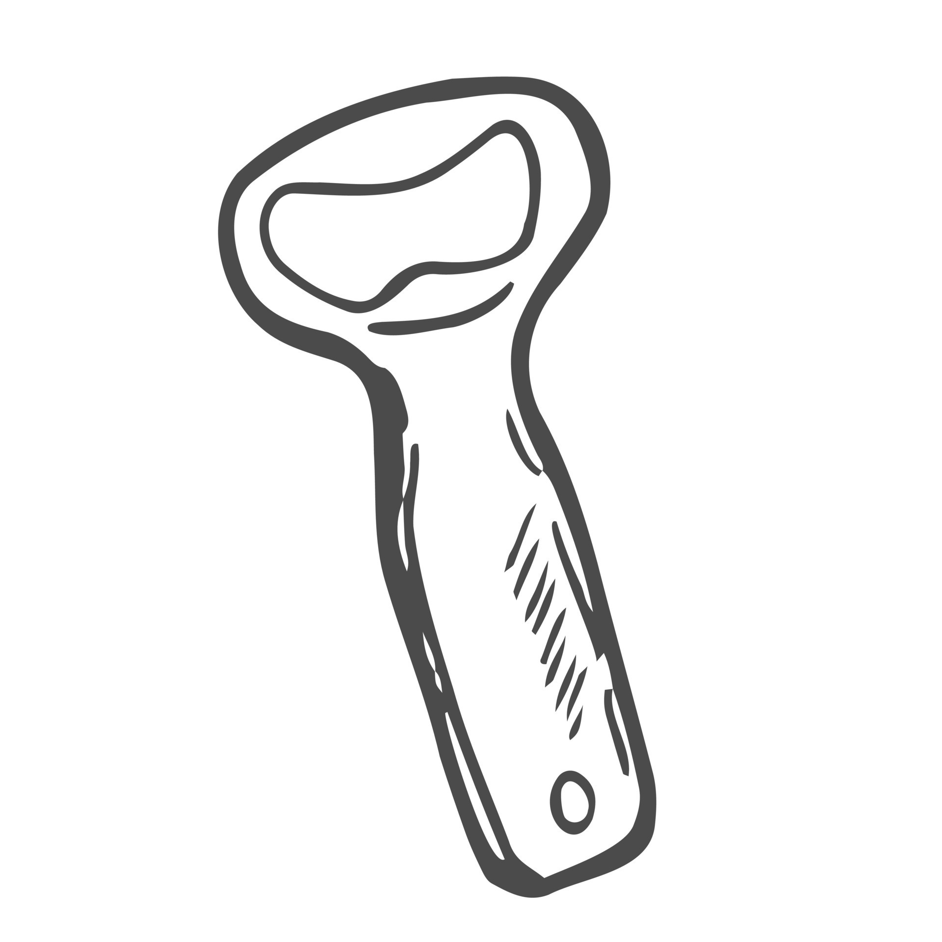 Doodle vector bottle opener. Isolated on white background 18916244