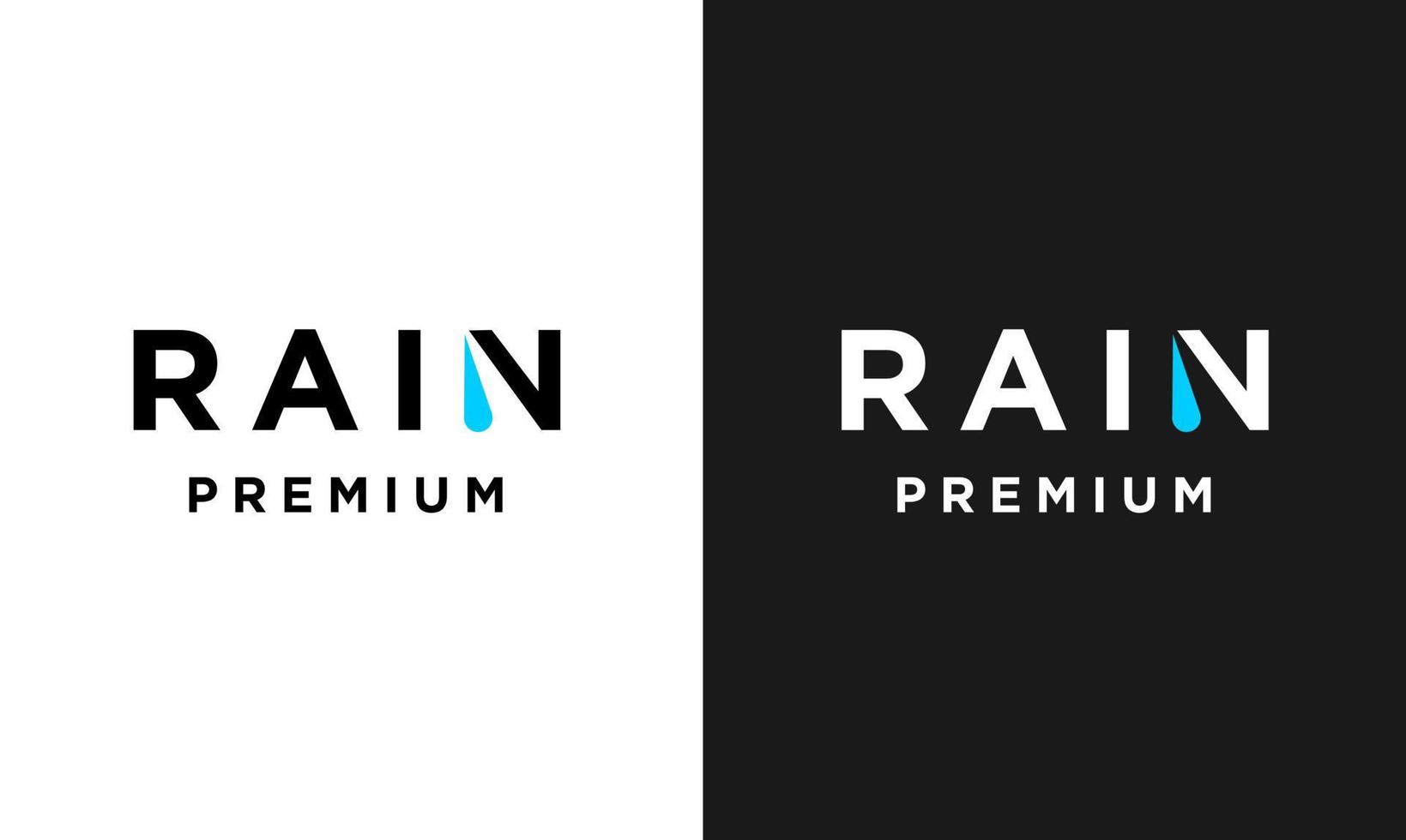 lluvia letra r logo icono diseño moderno logo vector
