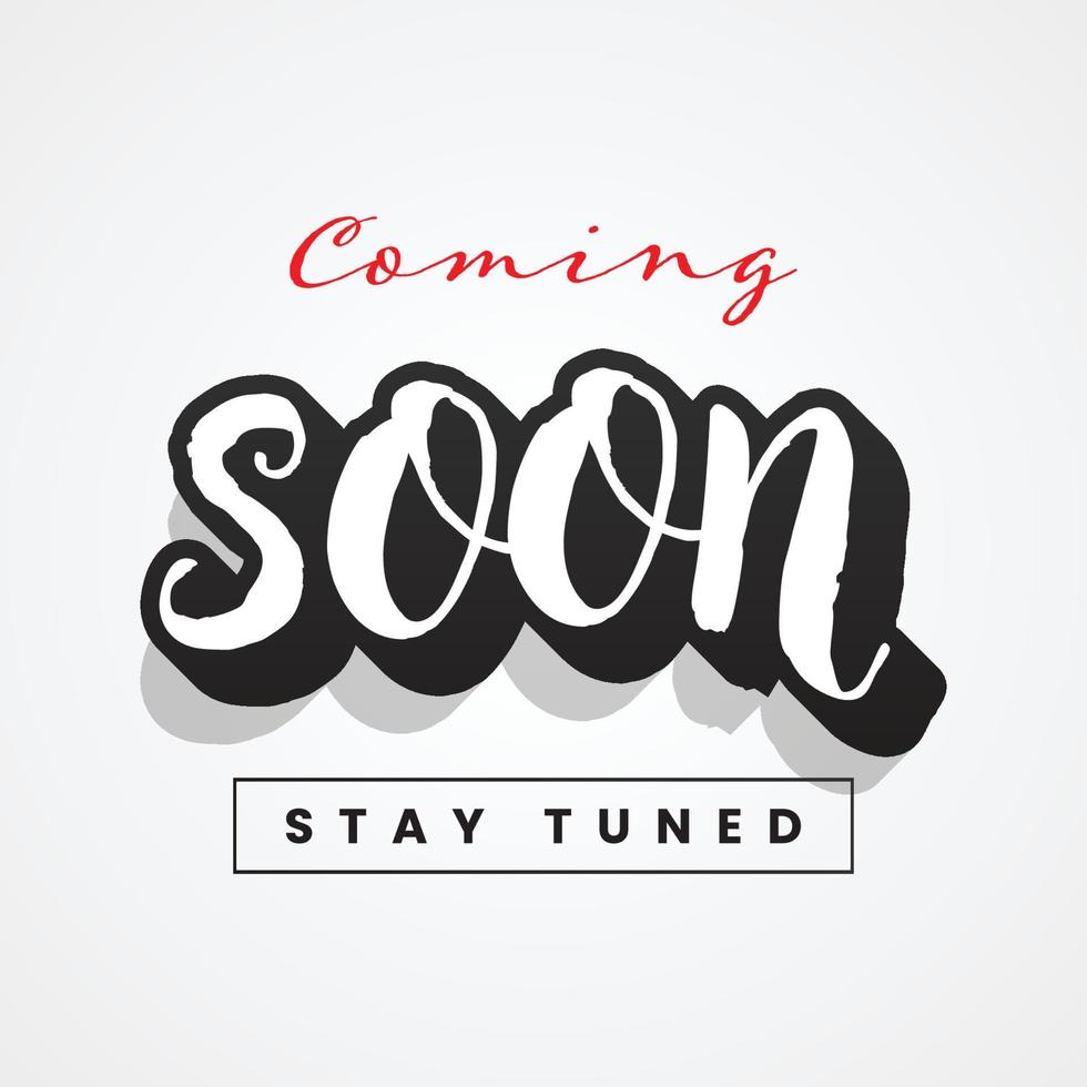 Coming soon illustration template design vector