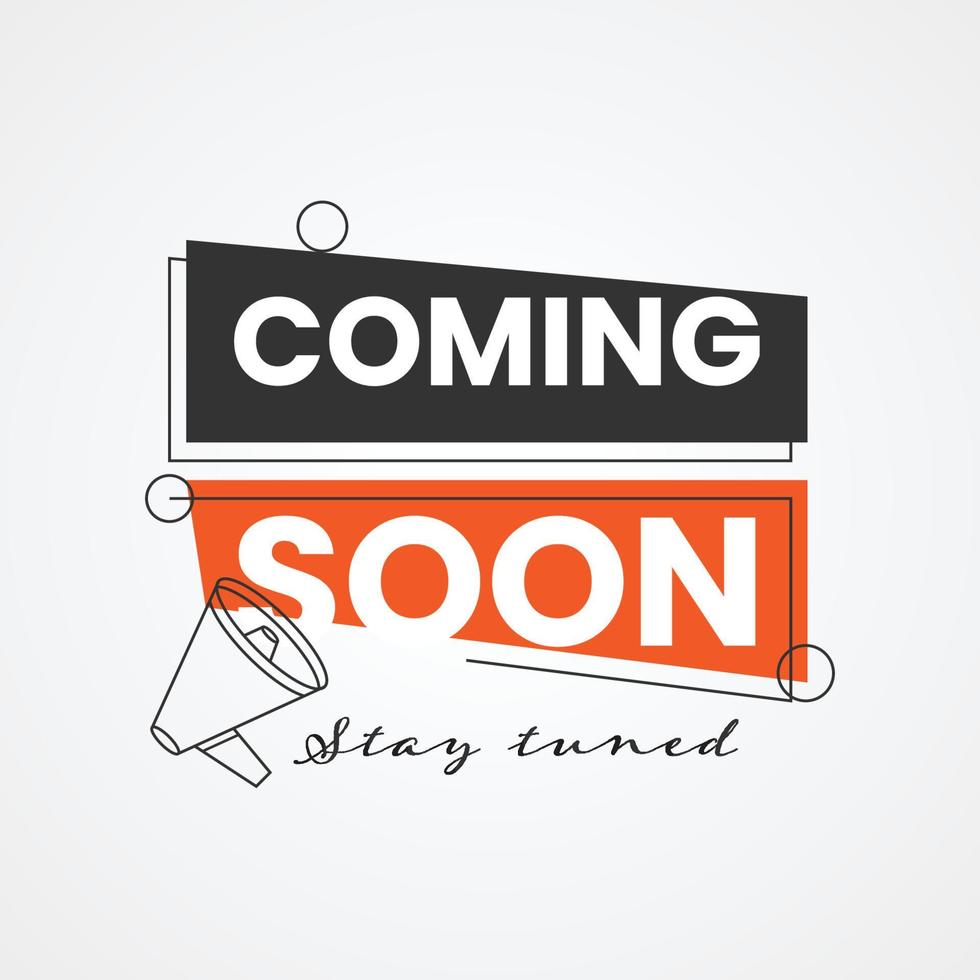 Coming soon illustration template design vector