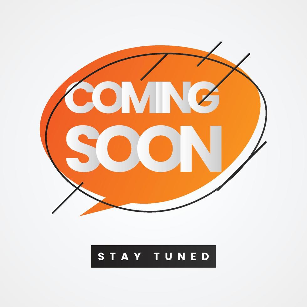 Coming soon illustration template design vector