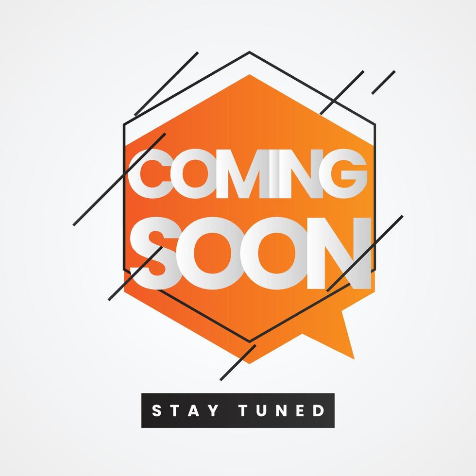 Coming soon illustration template design vector