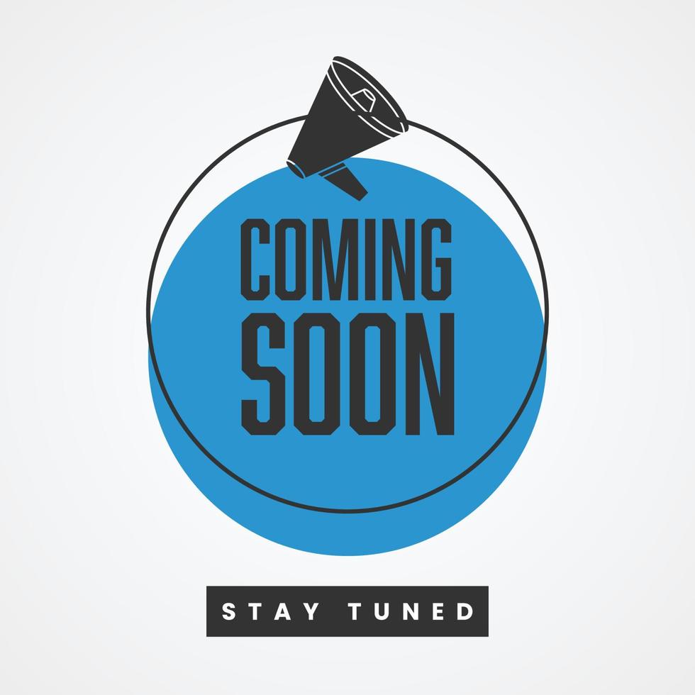 Coming soon illustration template design vector