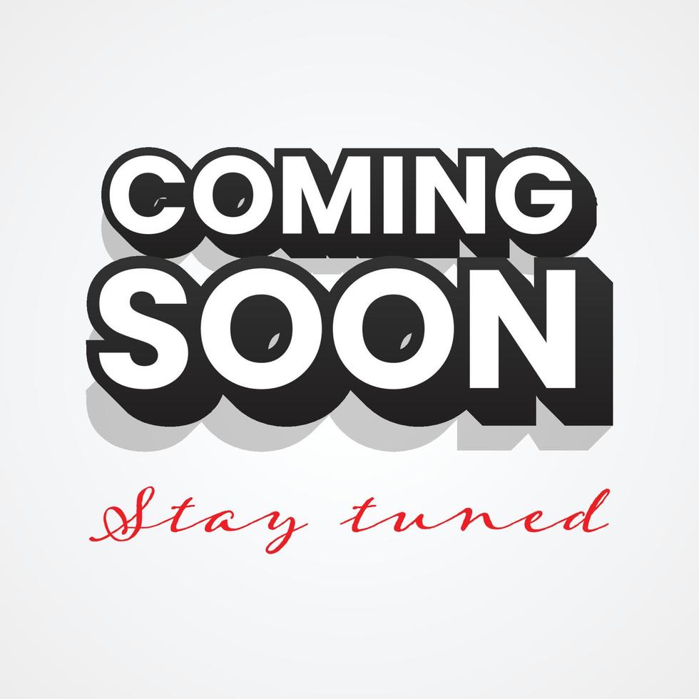 Coming soon illustration template design vector