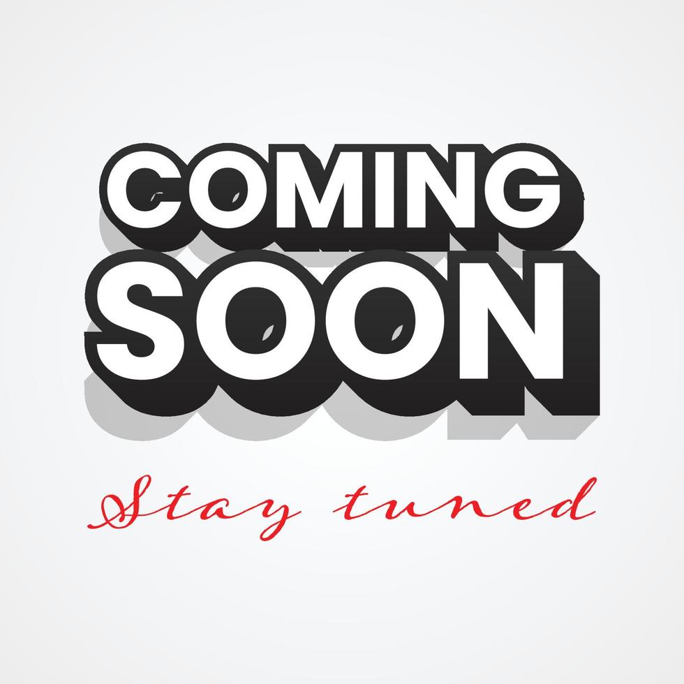 Coming soon illustration template design vector