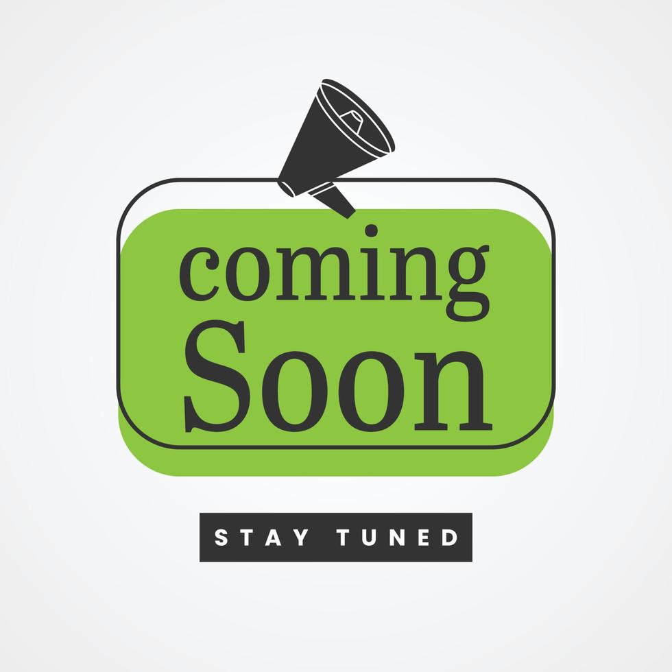 Coming soon illustration template design vector