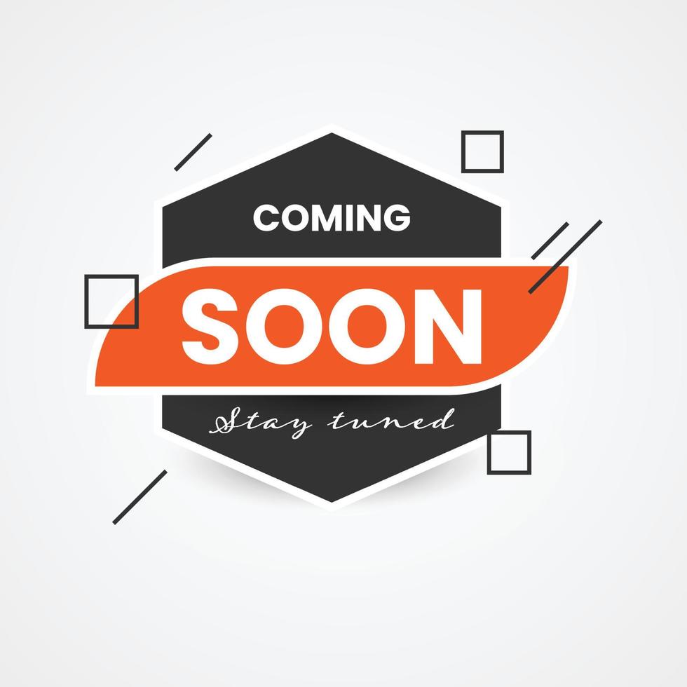 Coming soon illustration template design vector