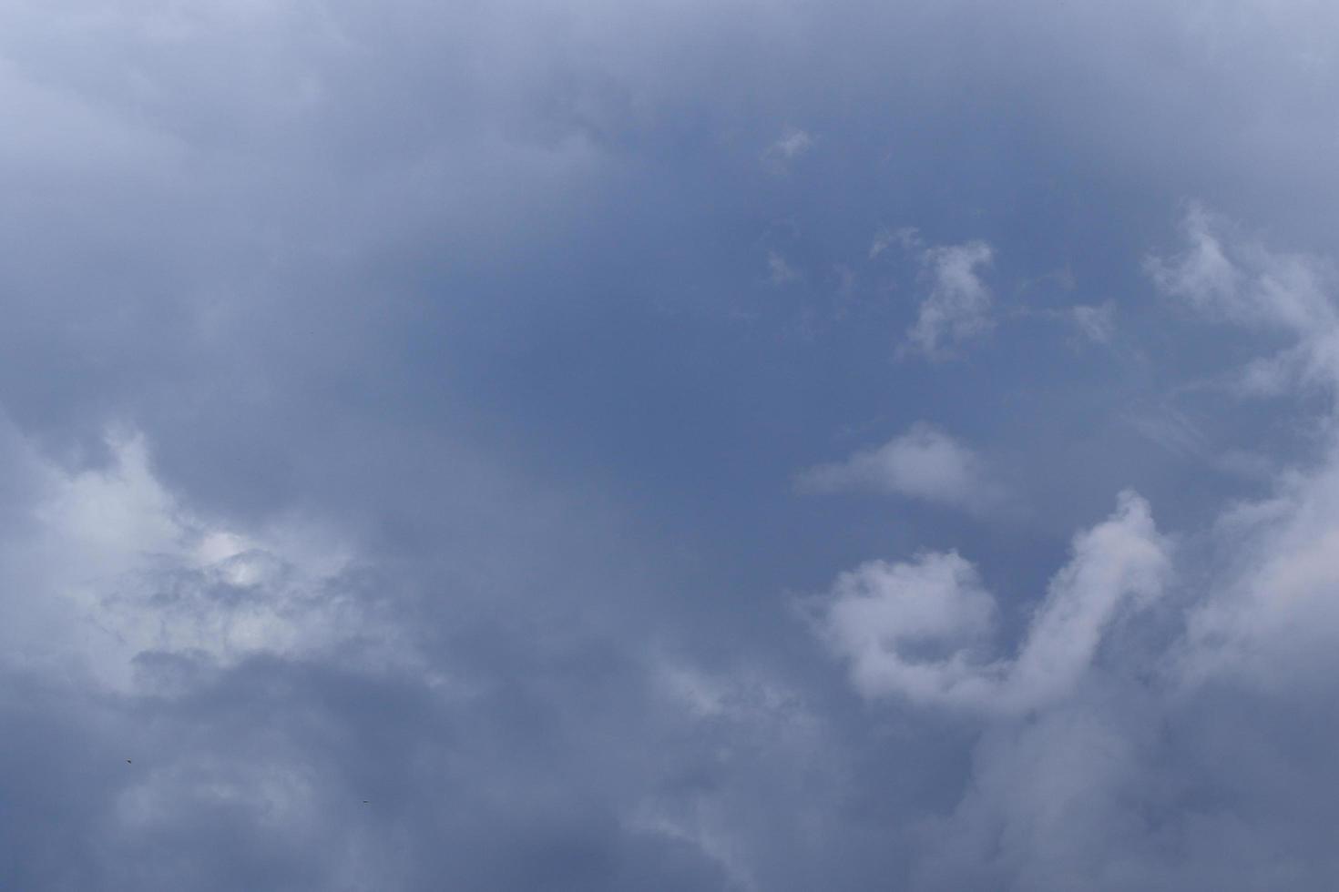 Stormy weather and dark clouds photo