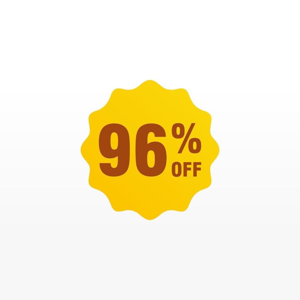 96 discount, Sales Vector badges for Labels, , Stickers, Banners, Tags, Web Stickers, New offer. Discount origami sign banner.