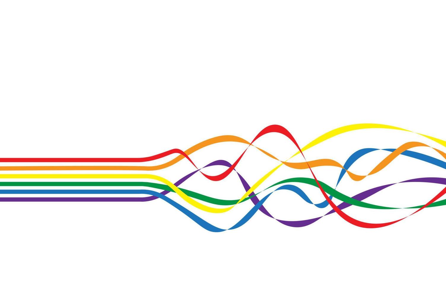 3d ilustración lgbtq bandera del arco iris vector