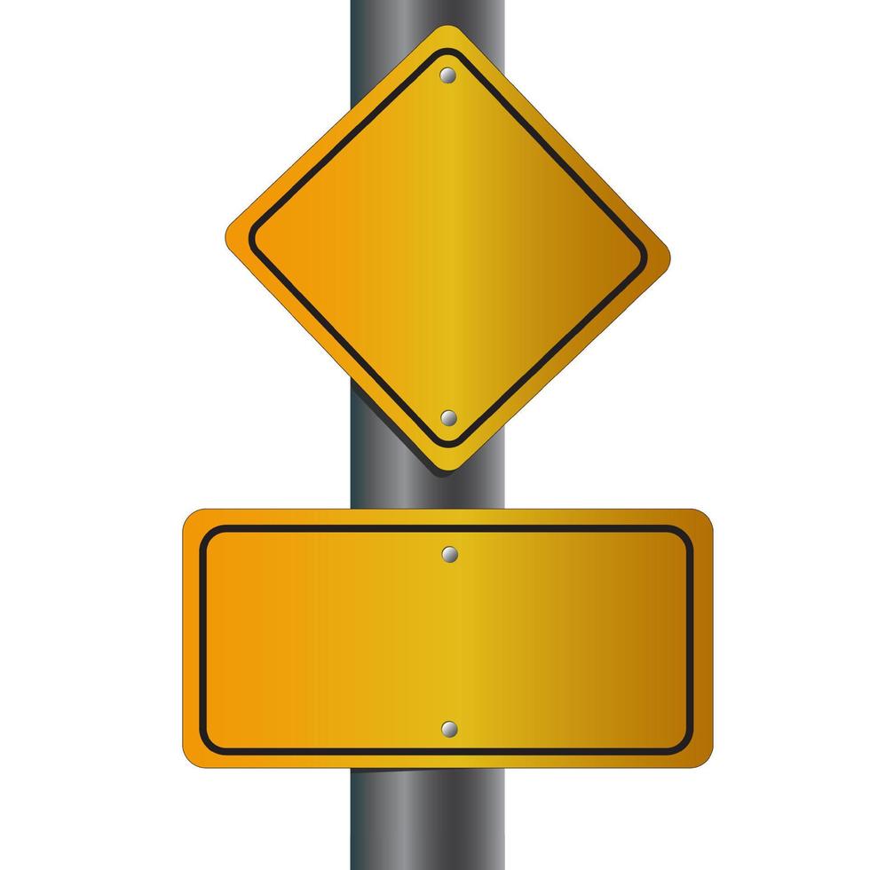 Traffic signs or road signs vector