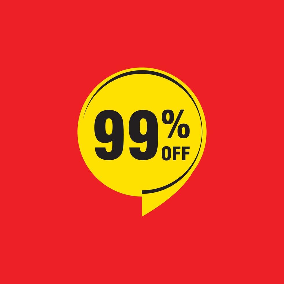 99 discount, Sales Vector badges for Labels, , Stickers, Banners, Tags, Web Stickers, New offer. Discount origami sign banner.