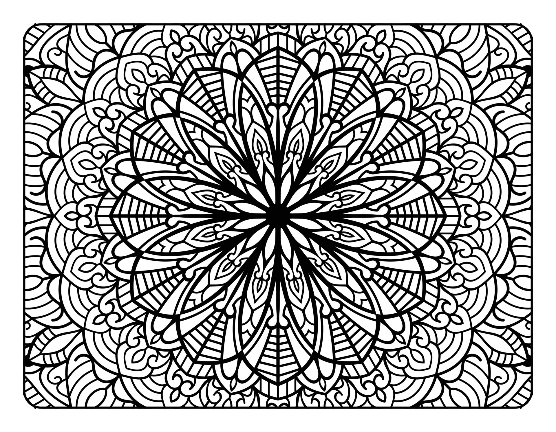 Free and customizable mandala templates