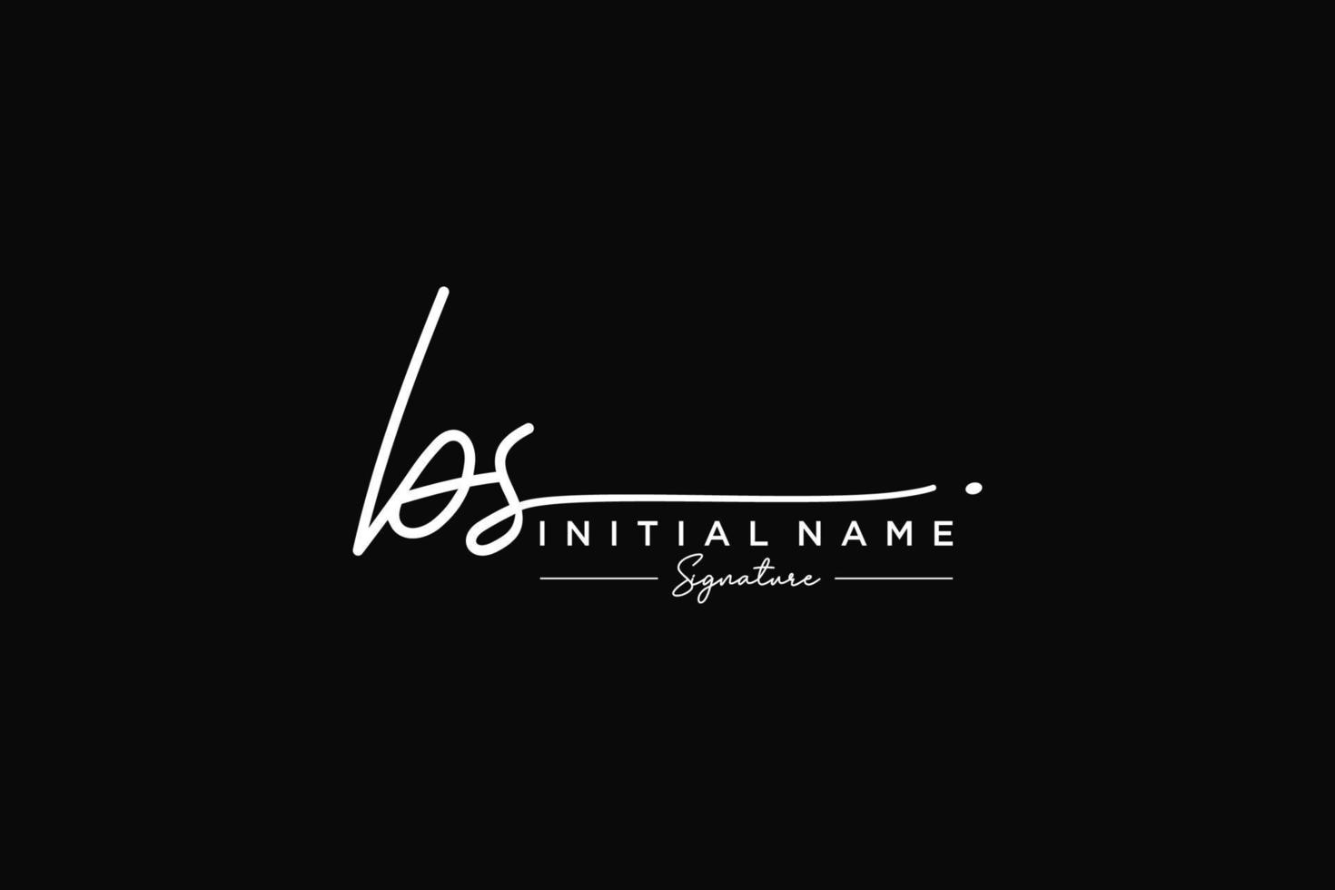 Initial BS signature logo template vector. Hand drawn Calligraphy lettering Vector illustration.