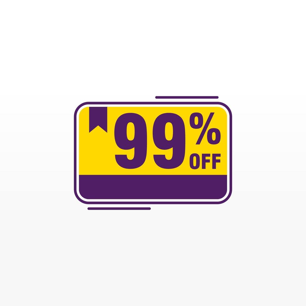 99 discount, Sales Vector badges for Labels, , Stickers, Banners, Tags, Web Stickers, New offer. Discount origami sign banner.