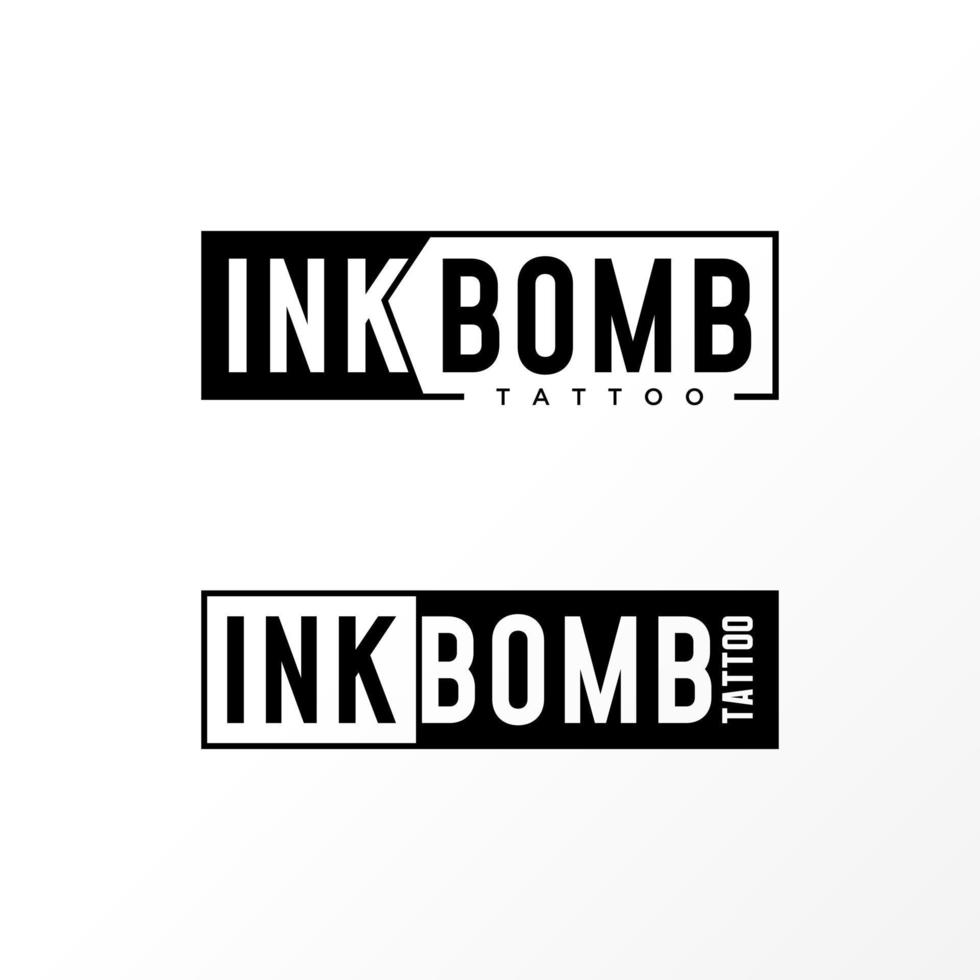 letra o palabra tinta bomba imagen gráfico icono logotipo diseño abstracto concepto vector stock. se puede usar como un símbolo relacionado con el tatuaje o la marca denominativa